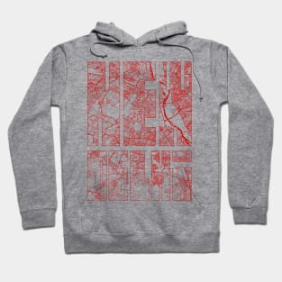 New Delhi, India City Map Typography - Oriental Hoodie